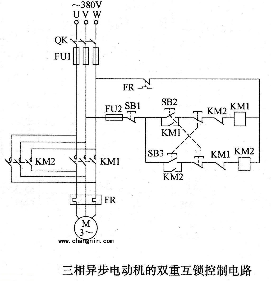 互锁电路图简单图片